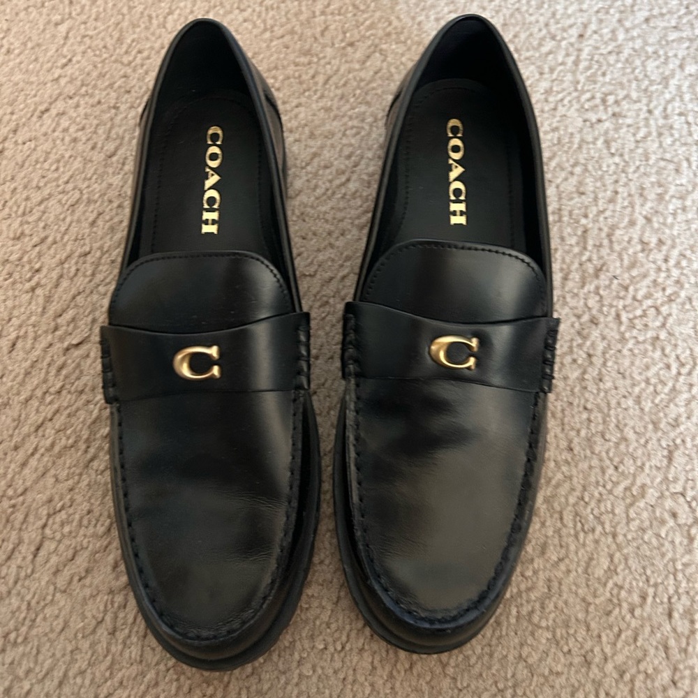 Coach Black Jocelyn Backless Loafers - Picture 2 of 5